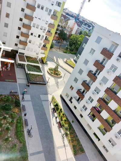 Appartamento Kej Danube Lux Free Garage Novi Sad Esterno foto